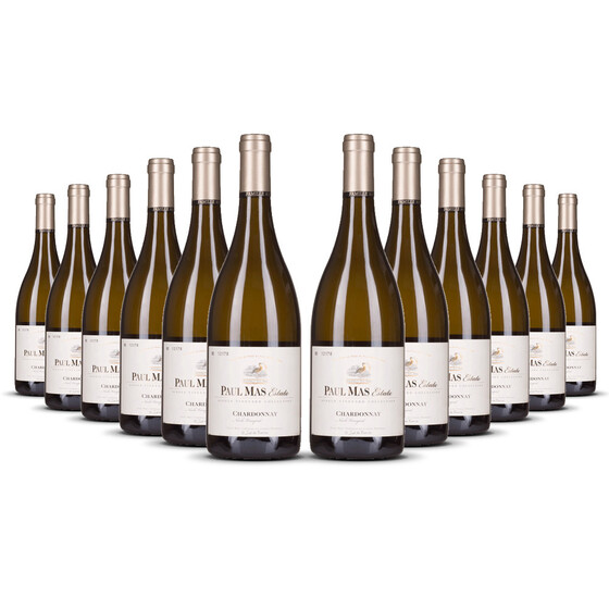 Paul Mas Reserve Chardonnay Single Vineyard Collection 2023er Süd-Frankreich (12 x 0,75l)