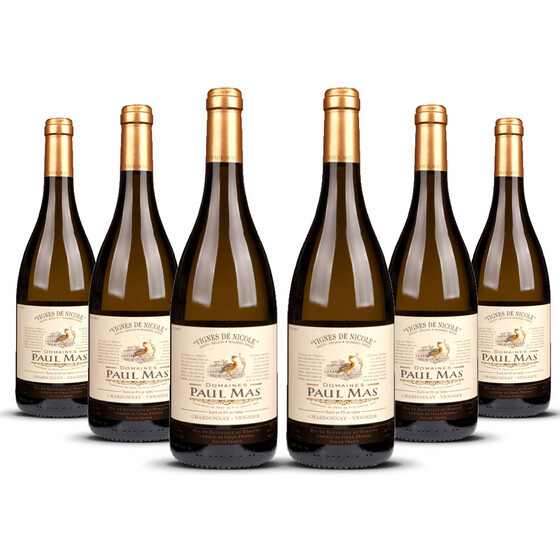 Paul Mas Vignes de Nicole Chardonnay / Viognier 2023er Süd-Frankreich (6 x 0,75l)