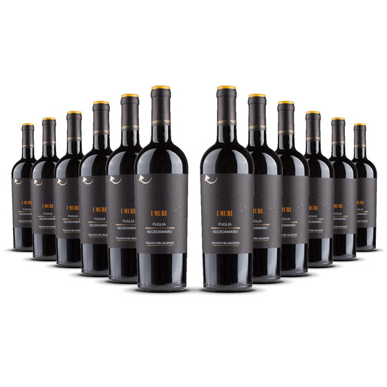 I Muri Negroamaro Vigneti del Salento 2023er Apulien (12 x 0,75l)