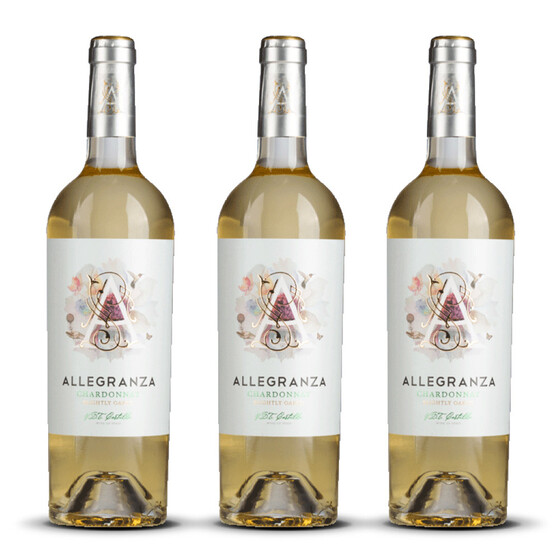 Allegranza La Mancha Chardonnay 2022er Kastilien-La Mancha (3 x 0,75l)