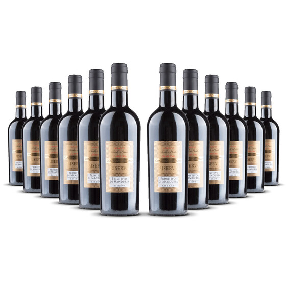 Conte di Campiano Primitivo Mand. Riserva 2021er Apulien (12 x 0,75l)