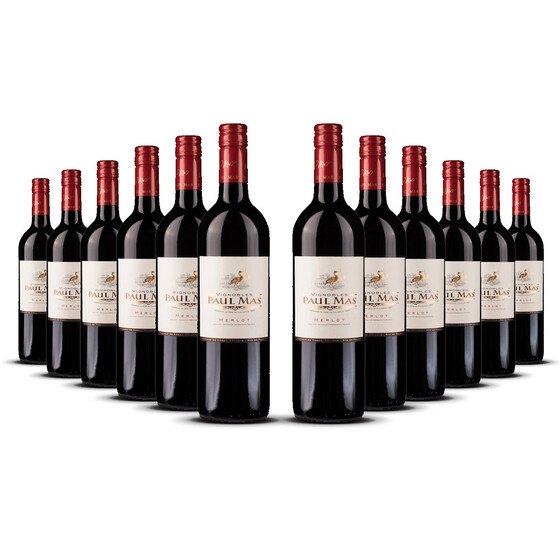 Paul Mas Classique Merlot 2023er Süd-Frankreich (12 x 0,75l)