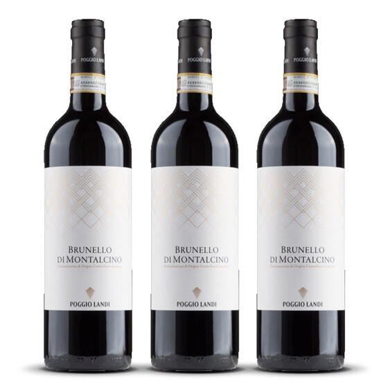 Poggio Landi Brunello di Montalcino Dievole 2019er Toskana (3 x 0,75l)