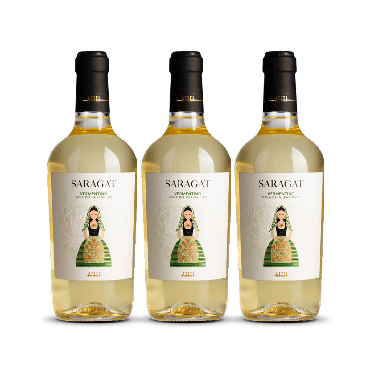 Saragat Vermentino di Sardegna 2024er Sardinien (3 x 0,75l)