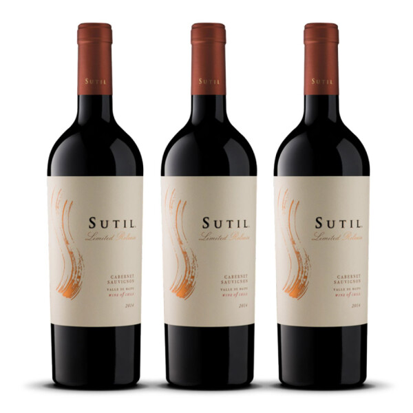 Sutil Limited Release Cabernet Sauvignon 2020er Maipo Valley (3 x 0,75l)