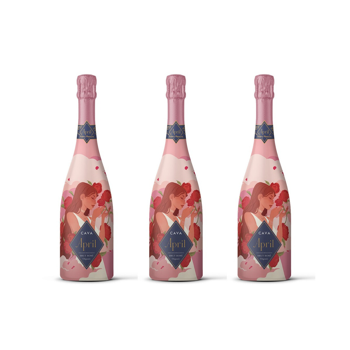 Cava April Brut Rosado Penedés (3 x 0,75l)