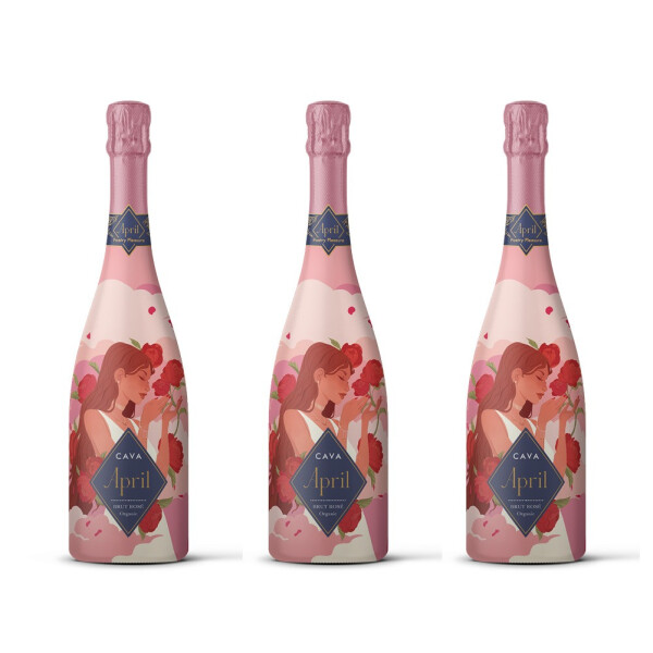 Cava April Brut Rosado Penedés (3 x 0,75l)