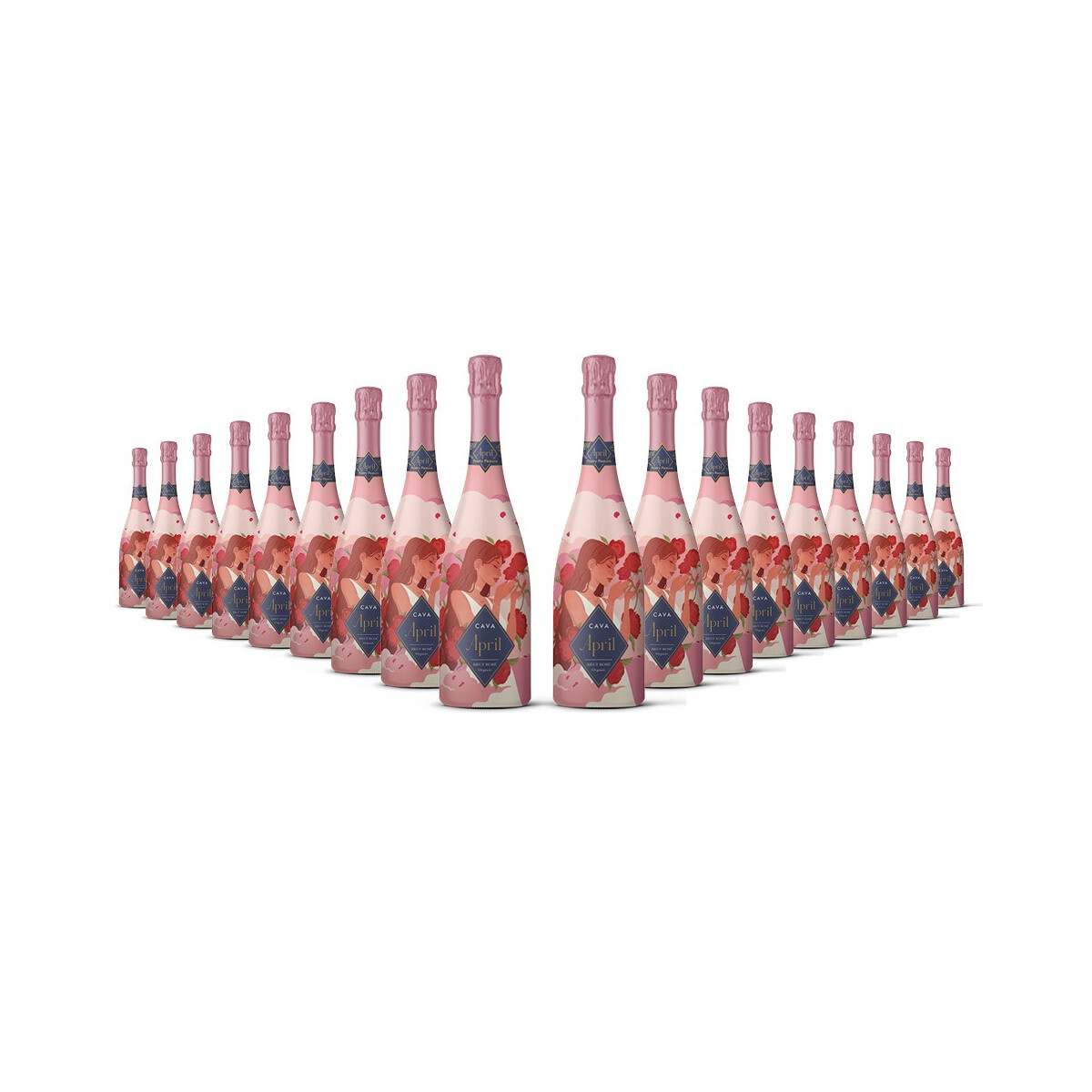 Cava April Brut Rosado Penedés (18 x 0,75l)