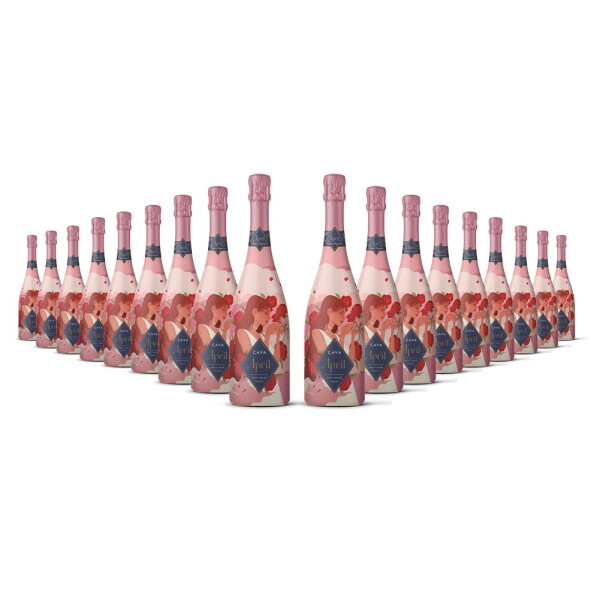 Cava April Brut Rosado Penedés (18 x 0,75l)