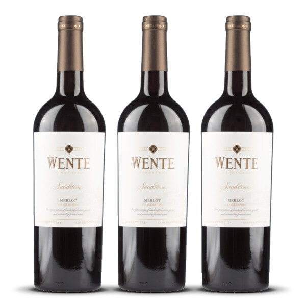 Wente Sandstone Merlot 2022er Kalifornien (3 x 0,75l)