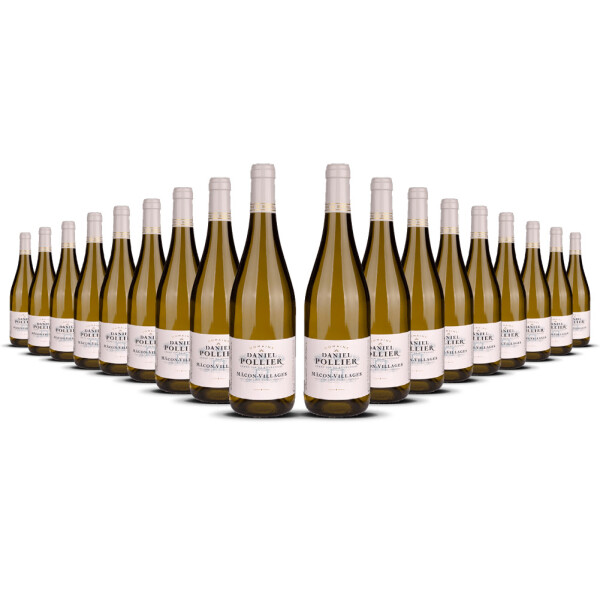 Domaine Pollier Mâcon Villages Blanc 2023er Burgund (18 x 0,75l)