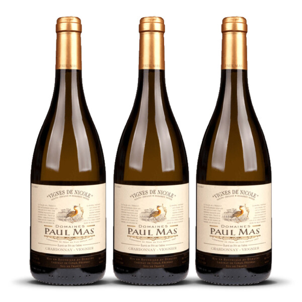 Paul Mas Vignes de Nicole Chardonnay / Viognier 2024er Süd-Frankreich (3 x 0,75l)