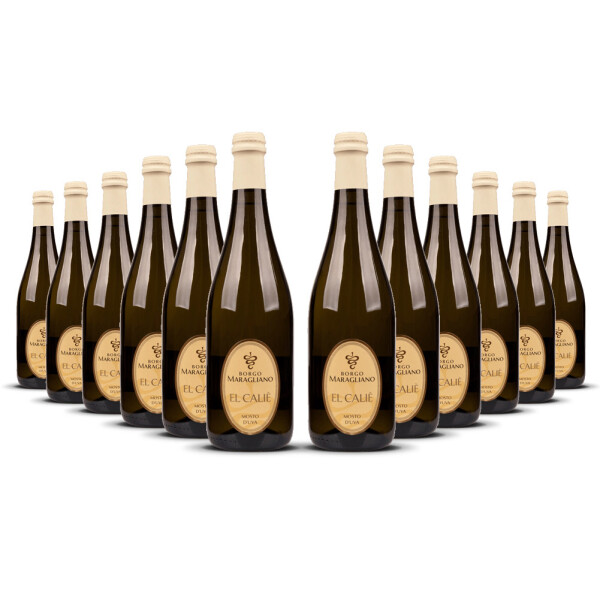 El Calie Mosto dUva Frizzante ( 3% ) 2024er Piemont (12 x 0,75l)