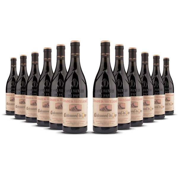 Jérôme Quiot Châteauneuf-du-Pape Lazaret Rouge 2023er Côtes du Rhône (12 x 0,75l)