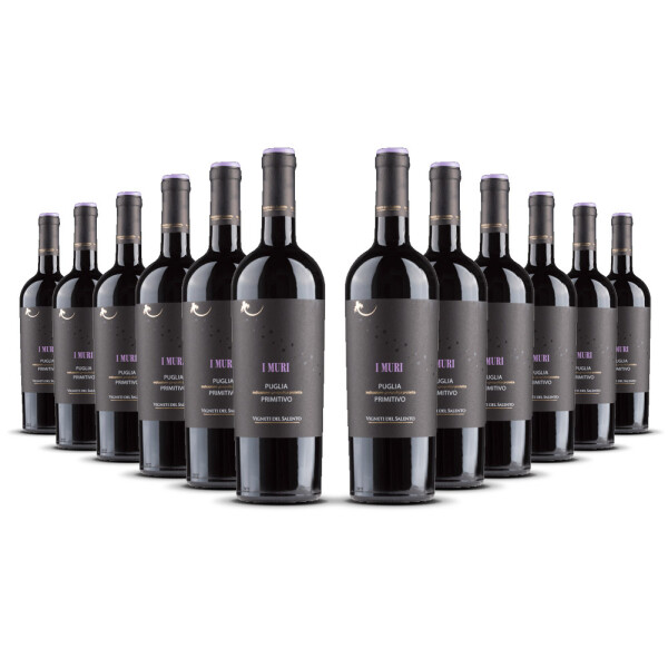 I Muri Primitivo Vigneti del Salento 2024er Apulien (12 x 0,75l)