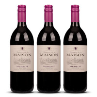 Réserve de la Maison Merlot Vin de Pays dOc LTR 2024er Süd-Frankreich (3 x 1l)