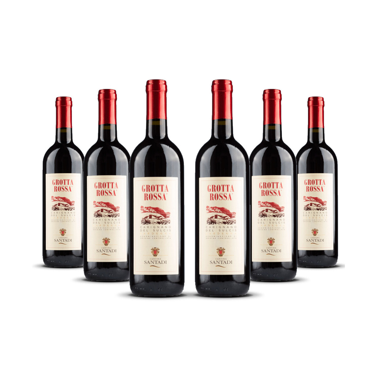Santadi Grotta Rossa Carignano 2023er Sardinien (6 x 0,75l)