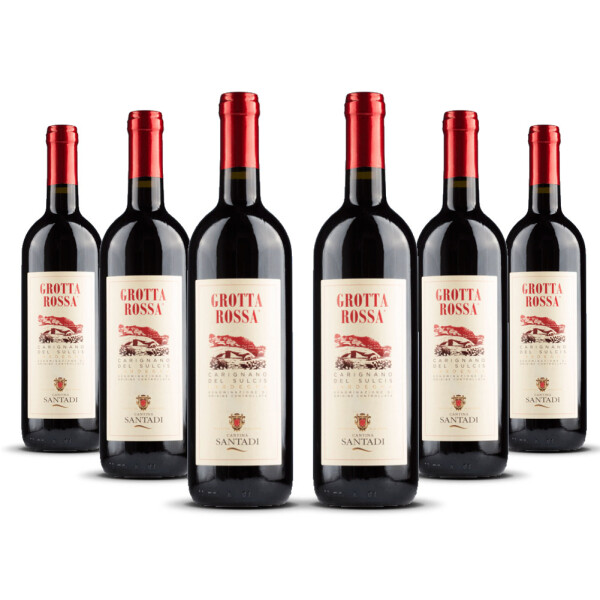 Santadi Grotta Rossa Carignano 2023er Sardinien (6 x 0,75l)