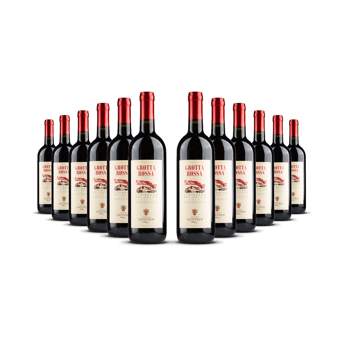 Santadi Grotta Rossa Carignano 2023er Sardinien (12 x 0,75l)