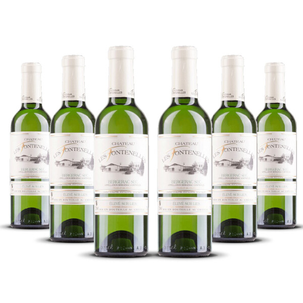 Château Les Fontenelles Bergerac Blanc Sec 0.375l 2024er Bordeaux (6 x 0,375l)