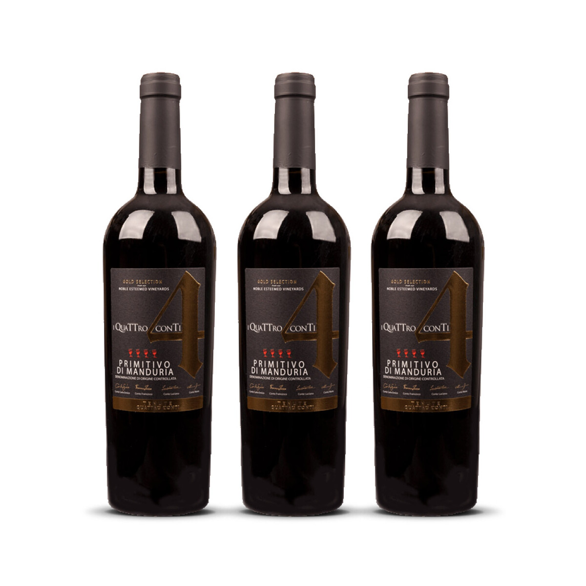 Quattro Conti Primitivo Manduria Gold 2023er Apulien (3 x...