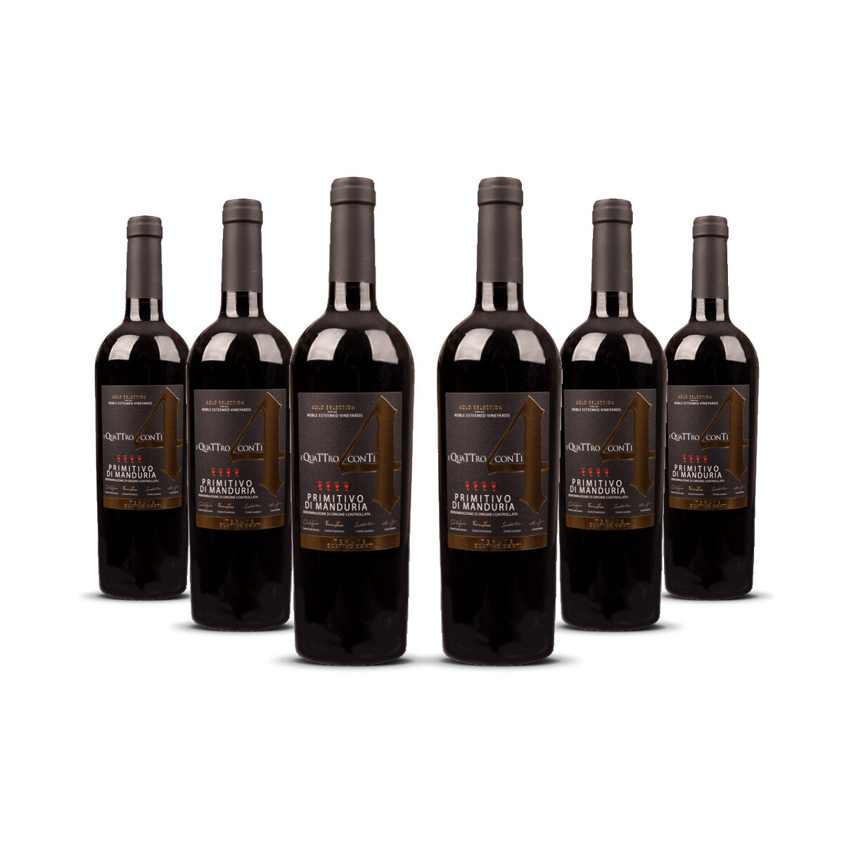 Quattro Conti Primitivo Manduria Gold 2023er Apulien (6 x...