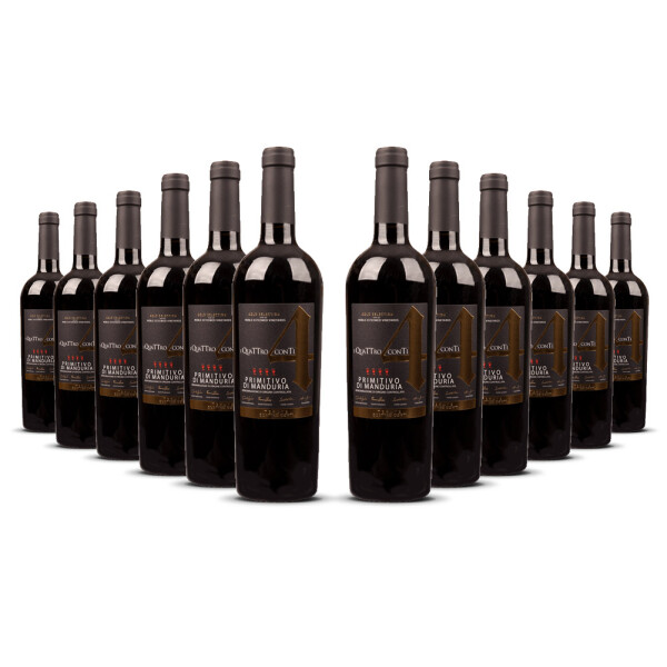 Quattro Conti Primitivo Manduria Gold 2023er Apulien (12 x 0,75l)