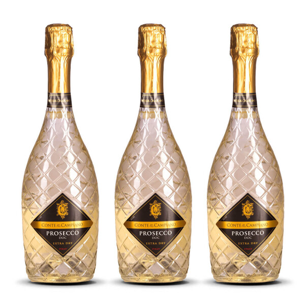 Conte di Campiano Diamond Prosecco Spumante Veneto (3 x 0,75l)