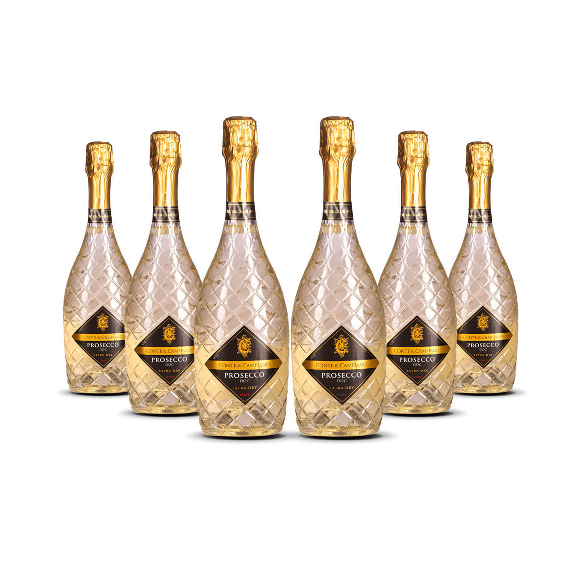 Conte di Campiano Diamond Prosecco Spumante Veneto (6 x...