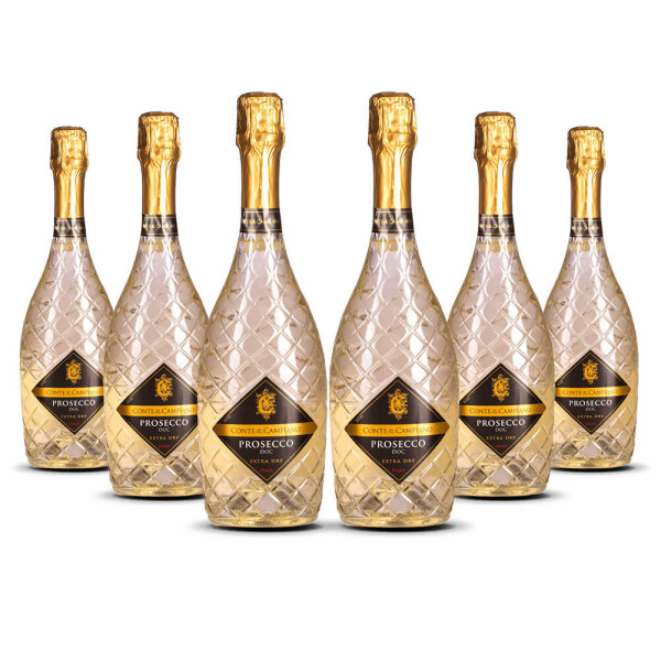 Conte di Campiano Diamond Prosecco Spumante Veneto (6 x 0,75l)