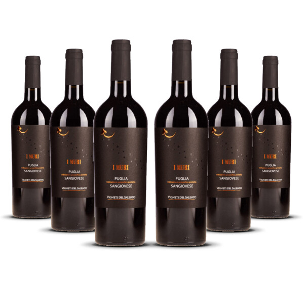 I Muri Sangiovese Puglia Vigneti del Salento 2024er Apulien (6 x 0,75l)