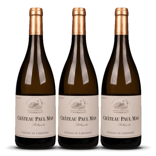 Château Paul Mas Parcelle Belluguette Languedoc Blanc 2024er Süd-Frankreich (3 x 0,75l)