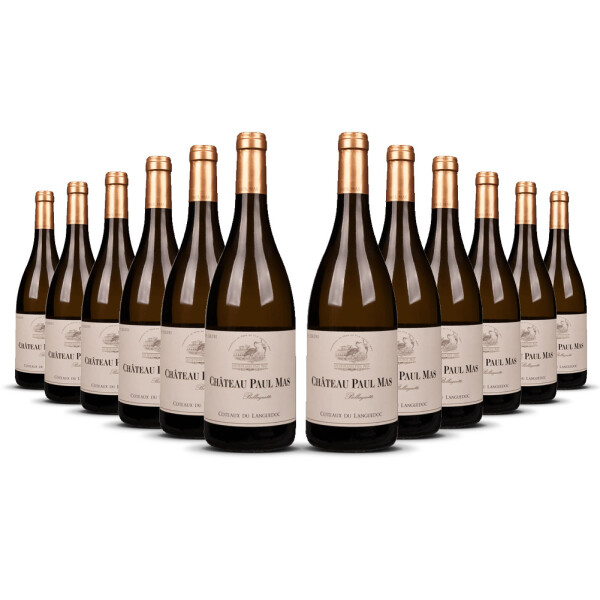 Château Paul Mas Parcelle Belluguette Languedoc Blanc 2024er Süd-Frankreich (12 x 0,75l)