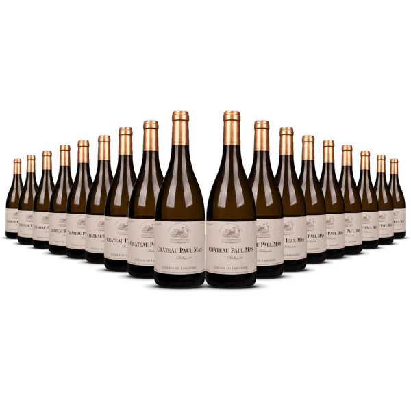 Château Paul Mas Parcelle Belluguette Languedoc Blanc 2024er Süd-Frankreich (18 x 0,75l)