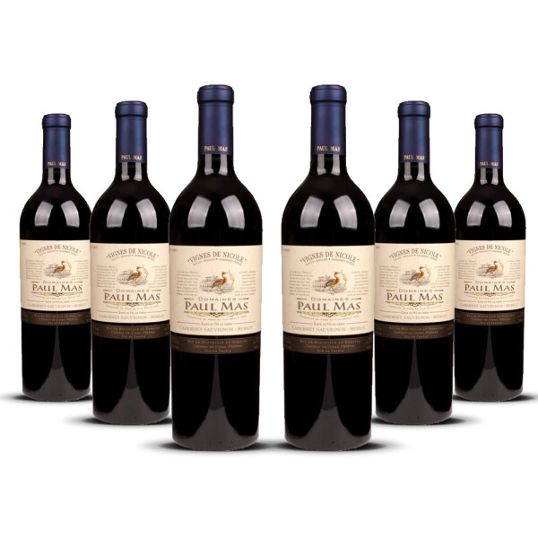 Paul Mas Vignes de Nicole Cabernet Sauvignon/Merlot 2023er Süd-Frankreich (6 x 0,75l)