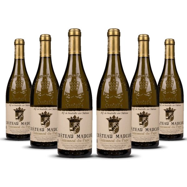 Château Maucoil Châteauneuf-du-Pape Blanc (bio) 2024er Côtes du Rhône (6 x 0,75l)