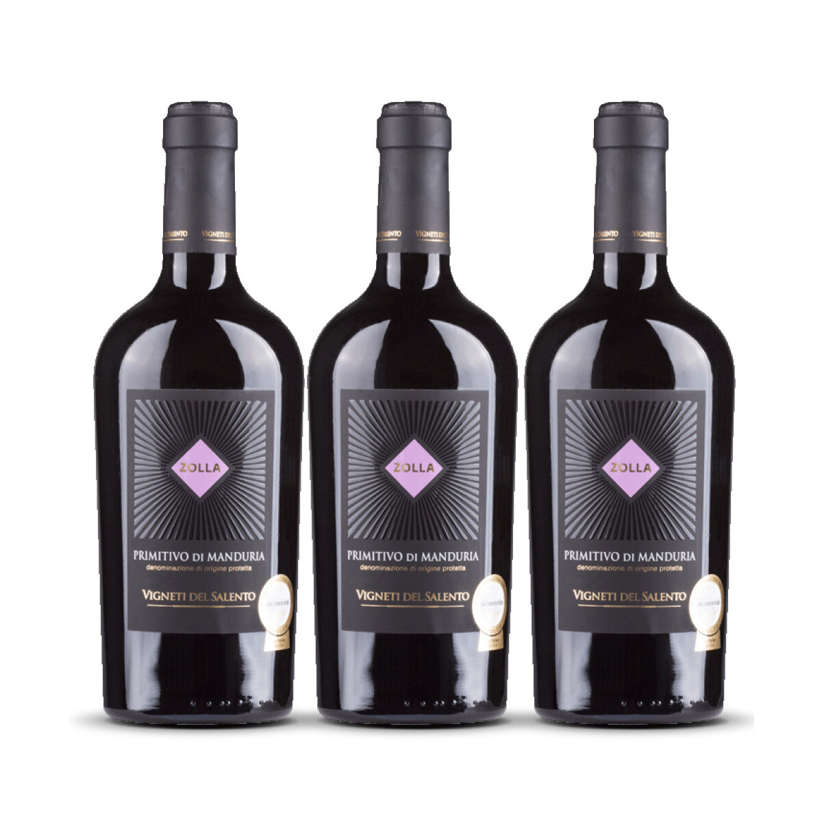 Zolla Primitivo di Manduria 2024er Apulien (3 x 0,75l)