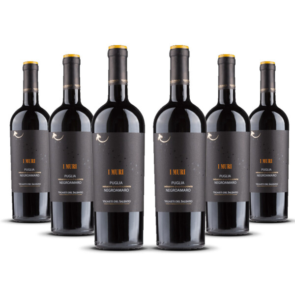 I Muri Negroamaro Vigneti del Salento 2024er Apulien (6 x 0,75l)