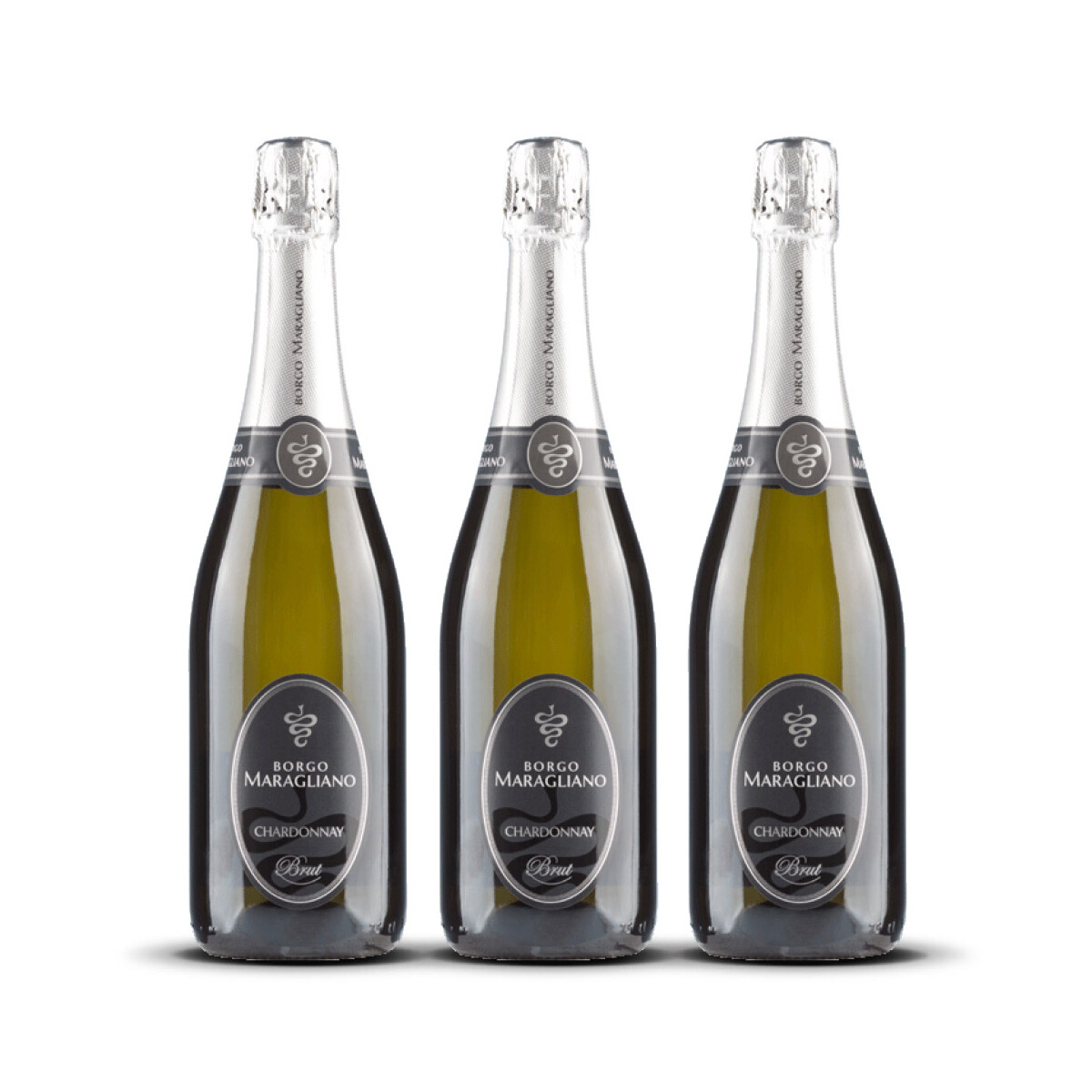 Borgo Maragliano Spumante Chardonnay Piemont (3 x 0,75l)