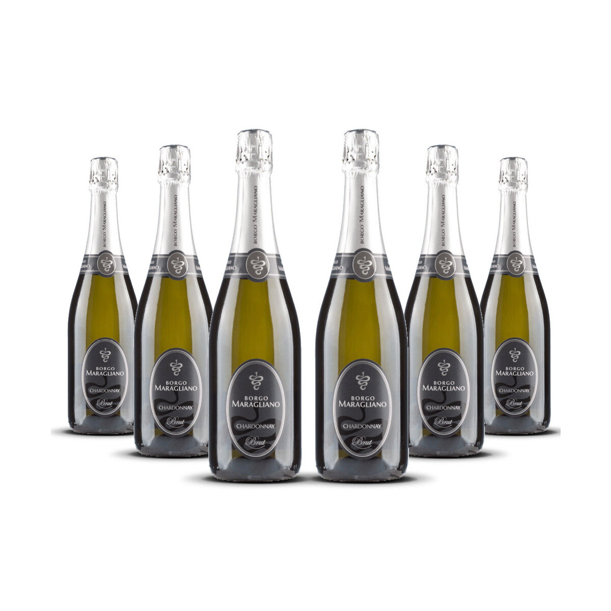 Borgo Maragliano Spumante Chardonnay Piemont (6 x 0,75l)