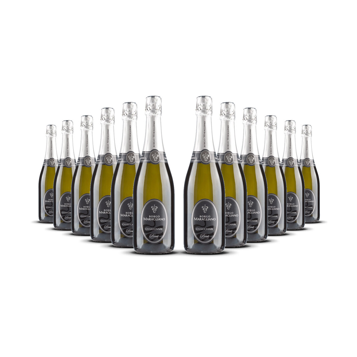 Borgo Maragliano Spumante Chardonnay Piemont (12 x 0,75l)