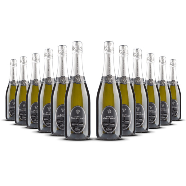Borgo Maragliano Spumante Chardonnay Piemont (12 x 0,75l)
