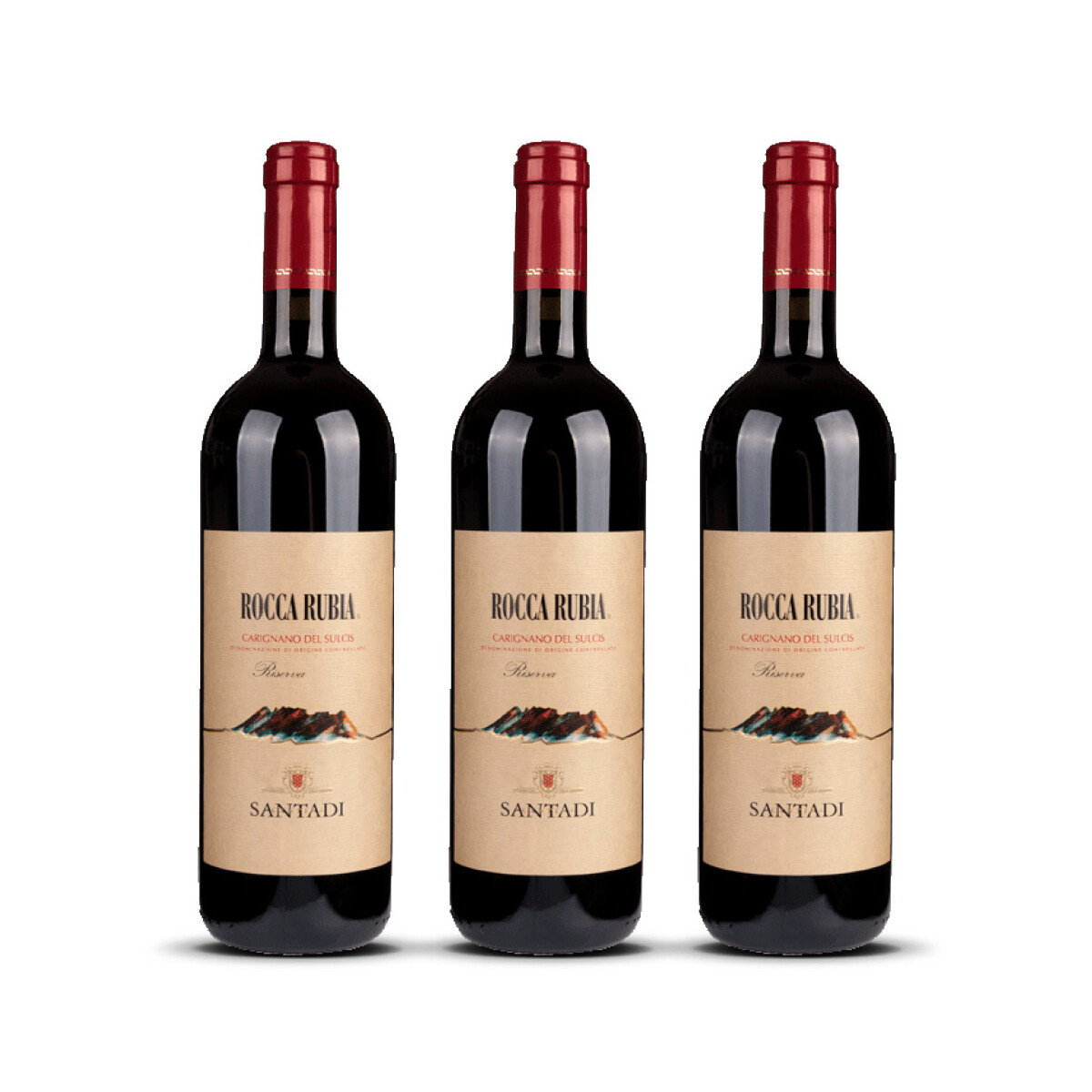 Santadi Rocca Rubia Riserva 2022er Sardinien (3 x 0,75l)