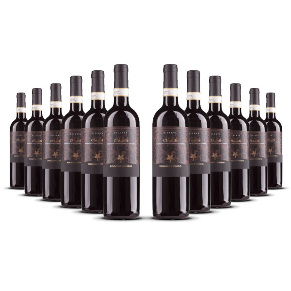 Poggiotondo Chianti Riserva DOCG (bio) 2021er Toskana (12 x 0,75l)