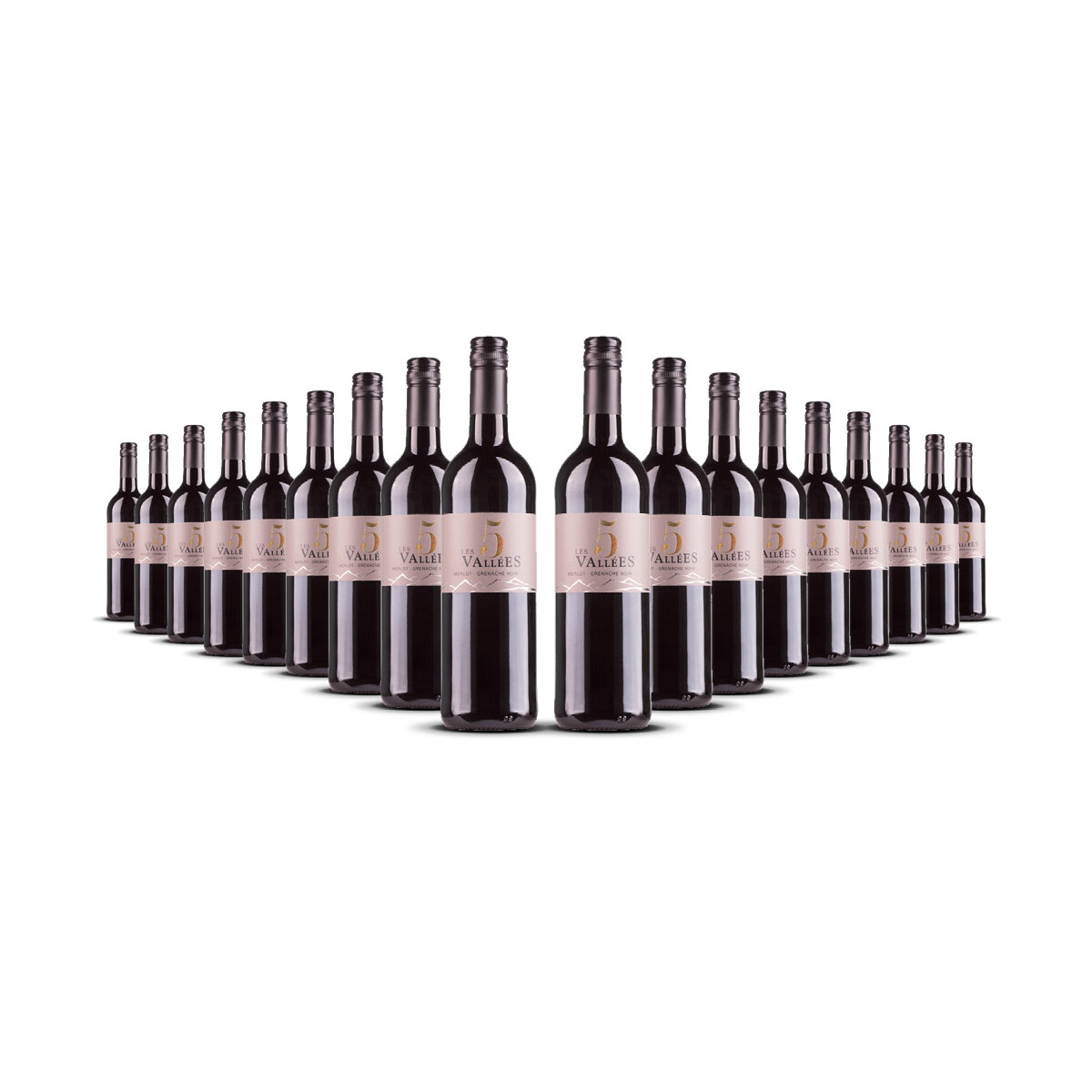 Les 5 Vallées Merlot / Grenache VdF 2024er...