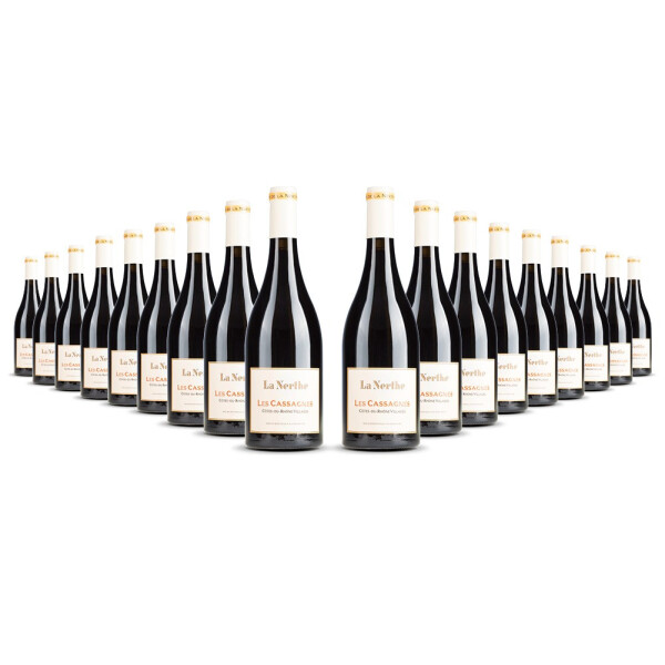 La Nerthe Les Cassagnes Rhône Villages Rouge (bio) 2023er Côtes du Rhône (18 x 0,75l)