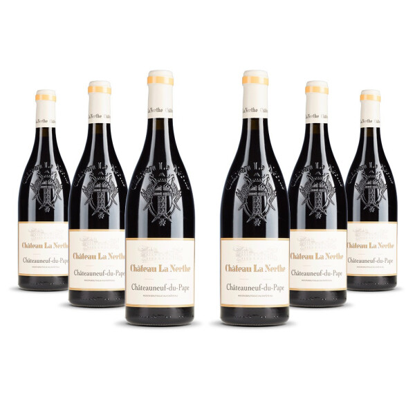 Château La Nerthe Châteauneuf du Pape Rouge Organic 2022er Côtes du Rhône (6 x 0,75l)