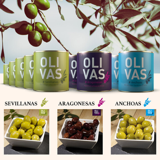 OLIVAS-MIX * Spaniens beste Oliven im 15er Paket