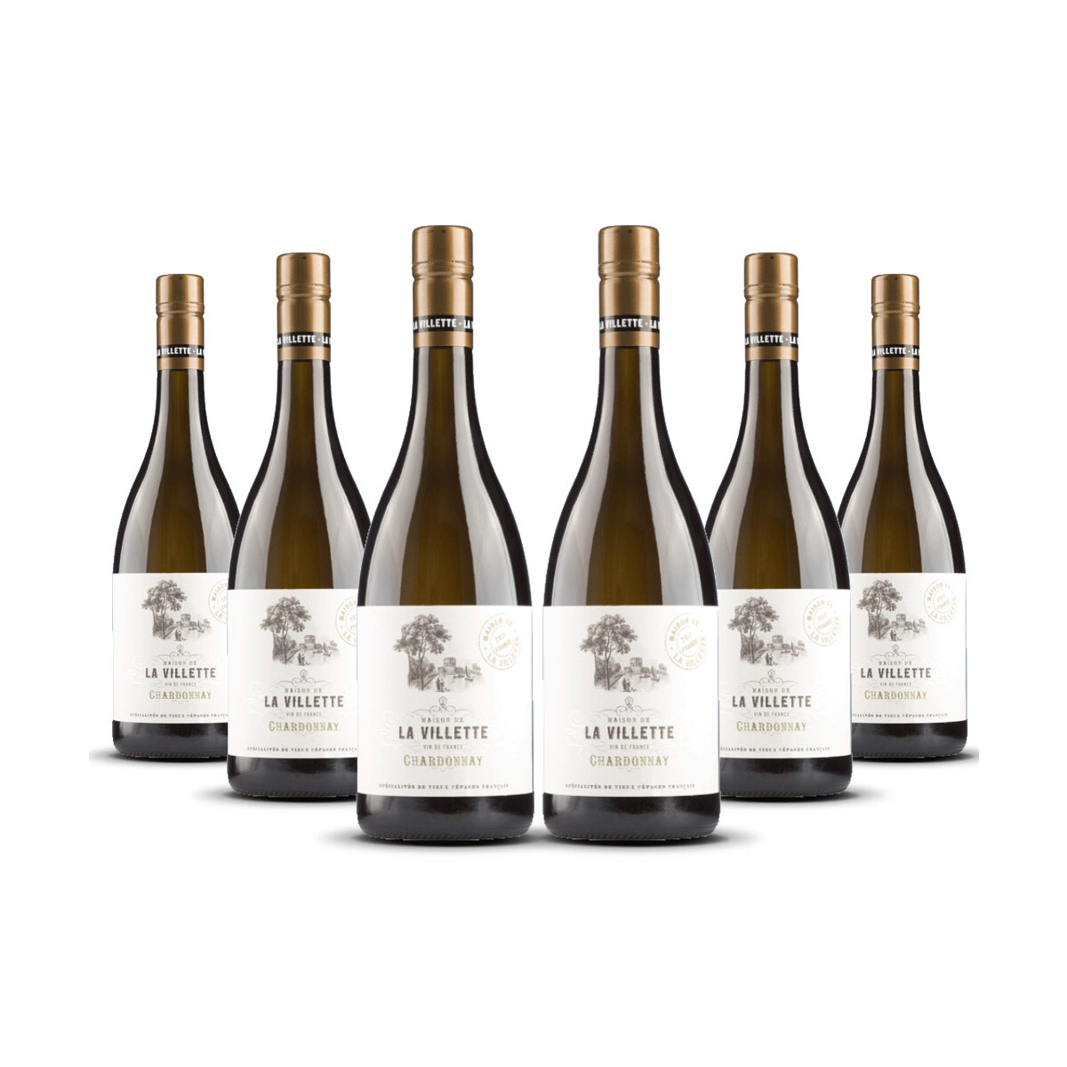 La Villette Chardonnay VdF 2024er Süd-Frankreich (6...