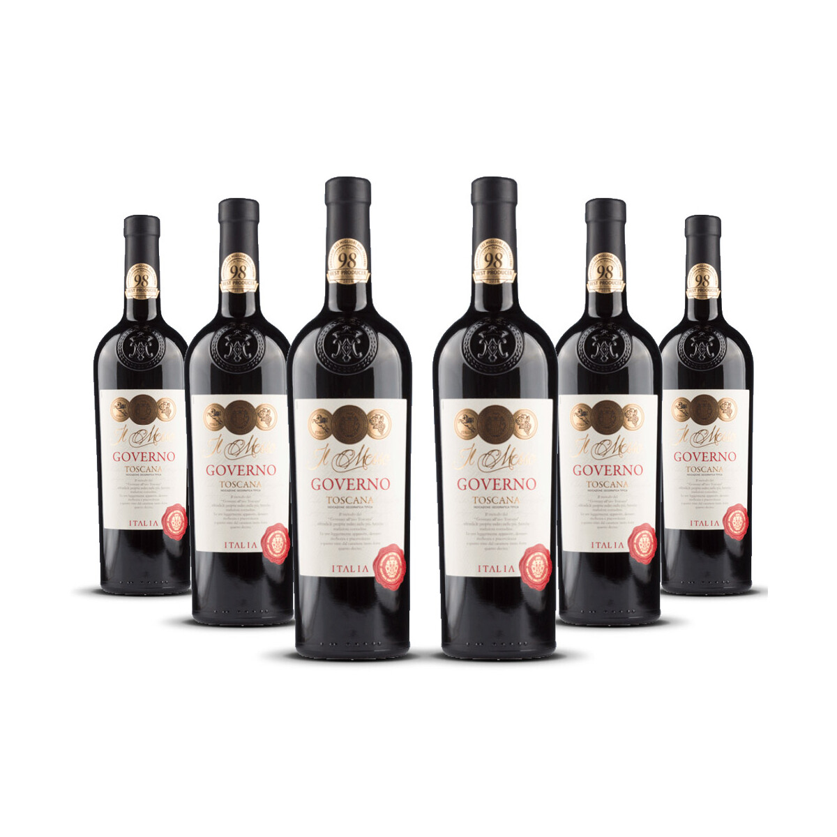 Il Messo Governo Rosso Toscano 2024er Toskana (6 x 0,75l)